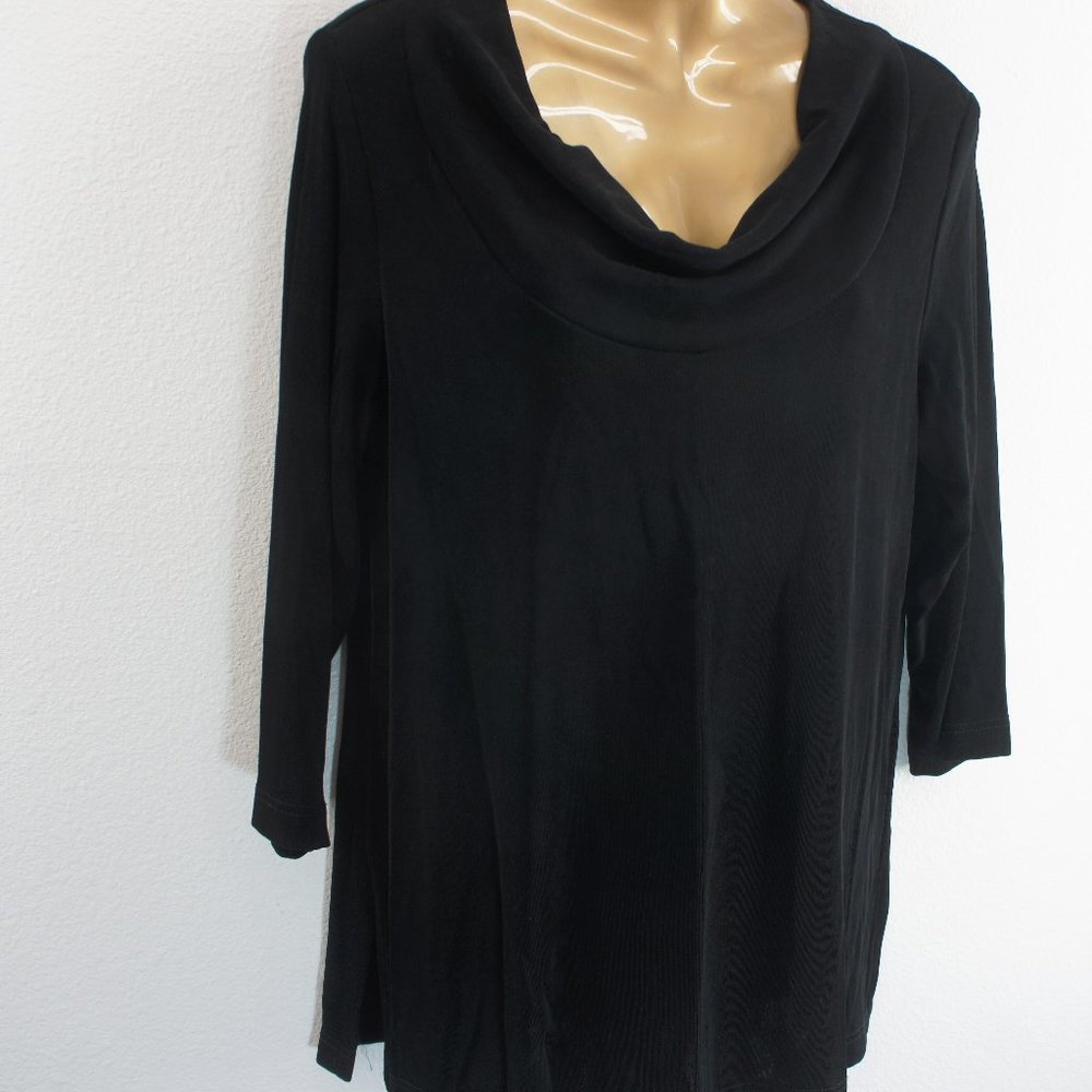 Coldwater creek travel cowl neck top size L